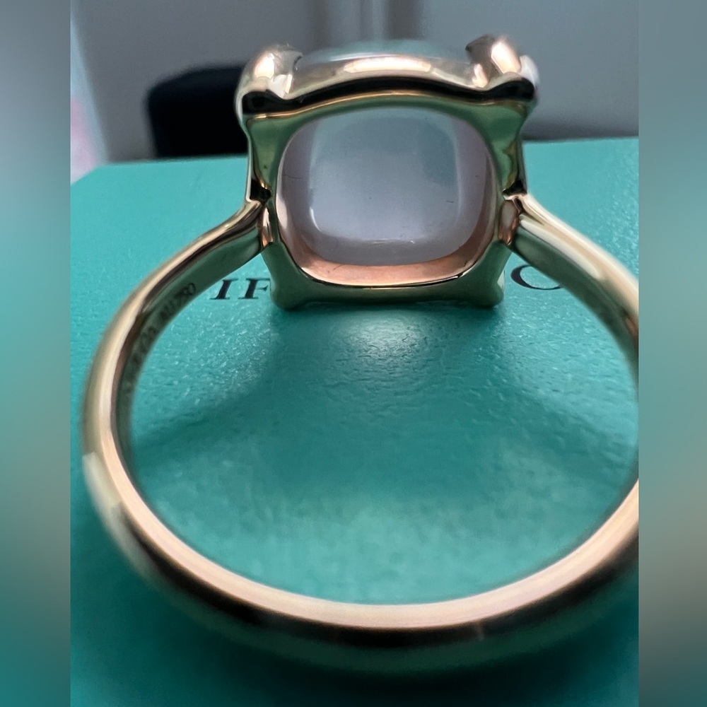 Tiffany & Co. rose quartz sugar stack ring - Picture 12 of 16
